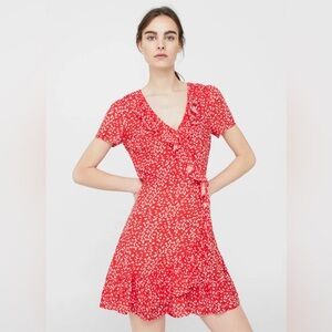 MANGO Ruffled Printed Dress 🦋